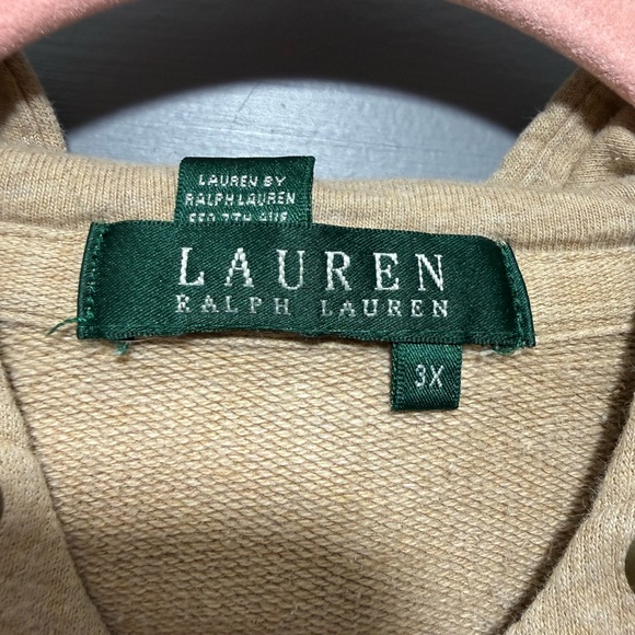 Ralph Lauren Tan/Beige Hooded Zip-Up utility plus size Jacket (3xl) - Picture 4 of 11